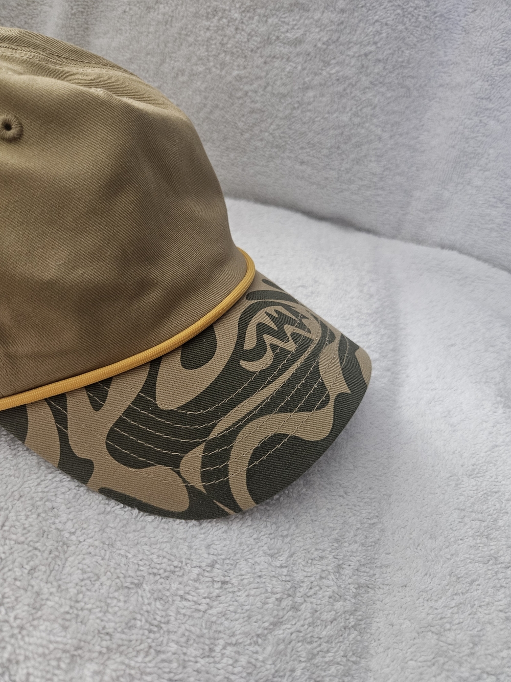 Target Black History Month Adult Satin Lined Baseball Hat Tan Camo Rope Cap New - Picture 3 of 7